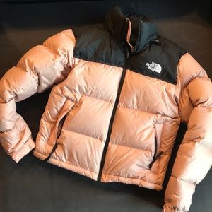misty rose north face jacket